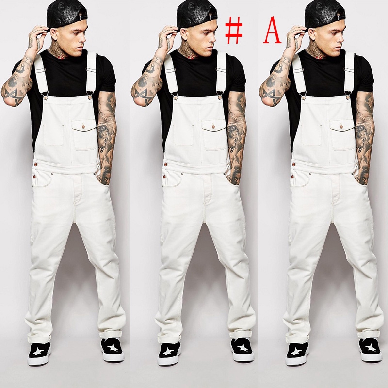 Men Denim Jumpsuit Skinny jeans Denim Pant Overalls Long Trouser Casual Pant Men Jumpsuit Men Jeans Men Pant Shopee Singapore