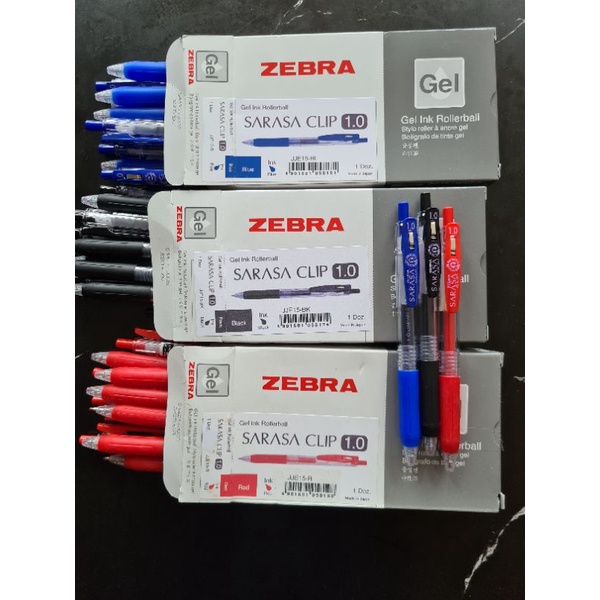 Confezione Da 16 Penne A Sfera Gel Zebra Sarasa – 0,7 Mm, Inchiostro A Rapida Asciugatura, Retrattili – Blu