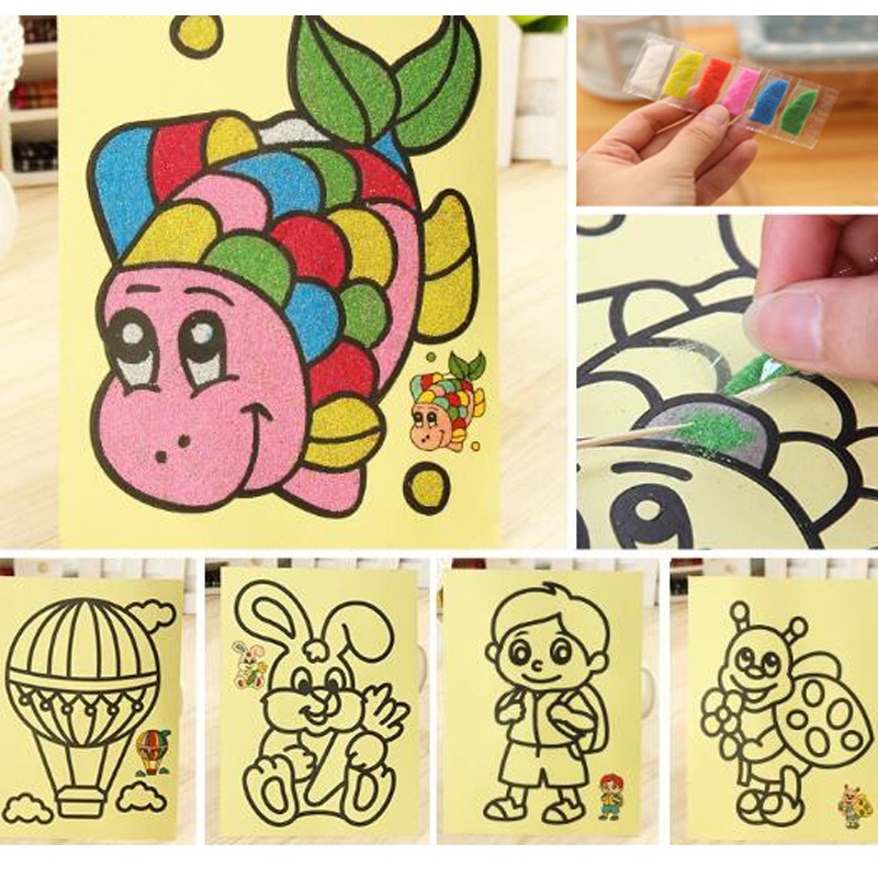 Colored sand painting sales toys