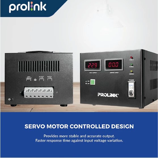 PROLINK Stabilizer AVR Servo Motor Controlled 5000VA - Gambar 4
