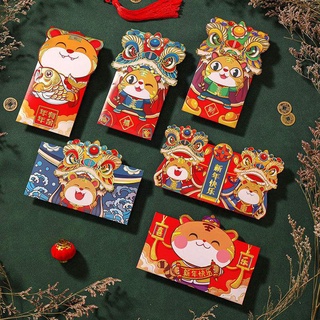 6pcs 2023 Chinese Rabbit Year Red Packet Zodiac Personality New Year Red  Envelope Festival Supplies Spring Festival Hongbao - Hongbao/red Envelopes  - AliExpress