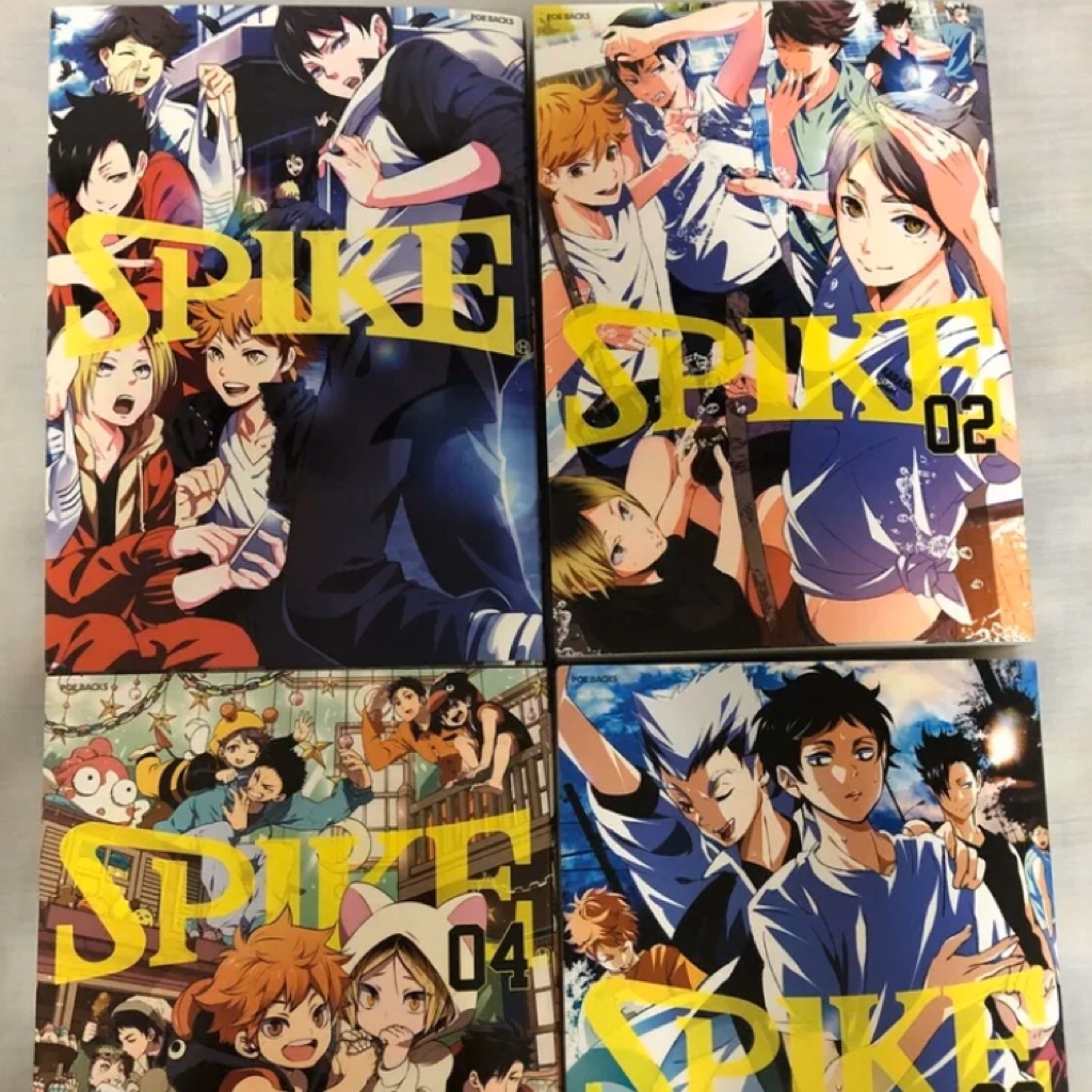 Haikyuu Doujinshi Anthology SPIKE Completed Set of 4 BL Manga Comics ...