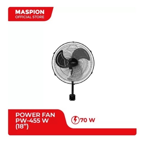 Maspion Power Wall Fan Kipas Angin Dinding 18 Inch PW-455 W - Gambar 2
