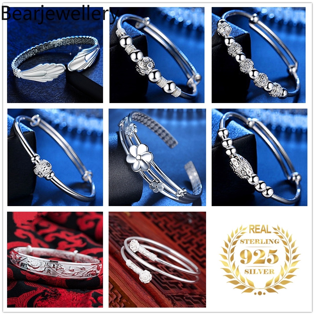 Real sterling sale silver bangles