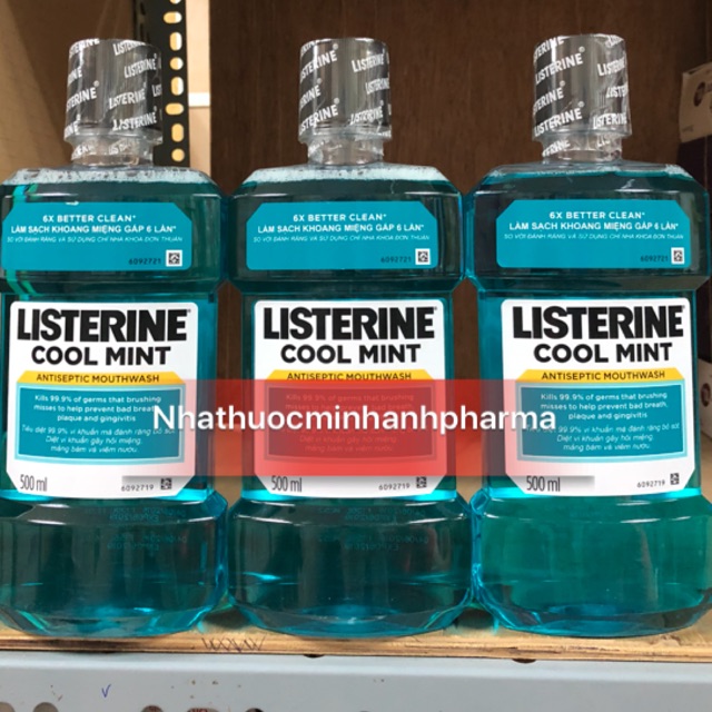 Listerine Cool Mint Cold Mint Mouthwash 500ml Shopee Singapore
