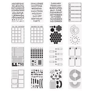 18 Pcs Planner Stencils, Letter Stencils and Numbers, Journal Kit Stencil  Set, Lettering Alphabet Stencils, Bullet Journaling Stencils Planner  Accessories for Daily/Weekly/Monthly Calendars : : Home & Kitchen