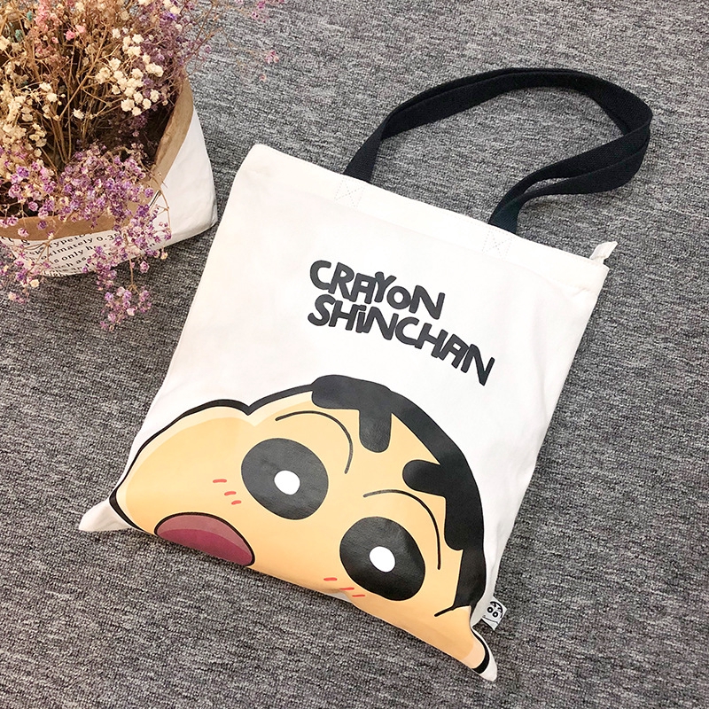 Canvas Bag Japan Shopping Shinchan Student Girls Satchel Crayon ...
