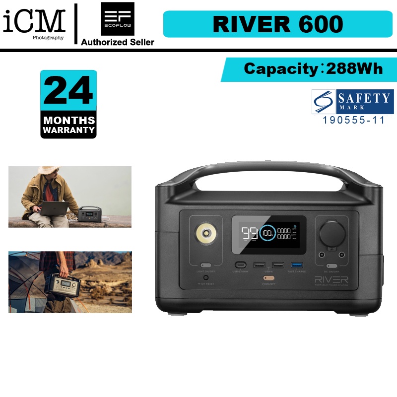 EcoFlow River 600 Portable Power Station 288Wh Shopee Singapore