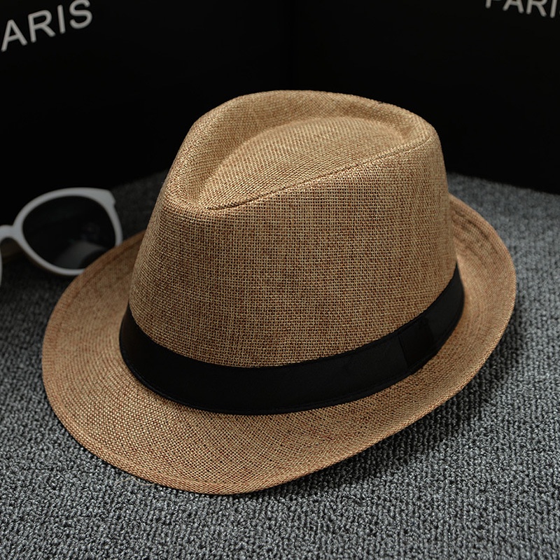 SG Stocks Fashion Straw Men Women Panama Jazz Fedora Tribly Summer Hat ...