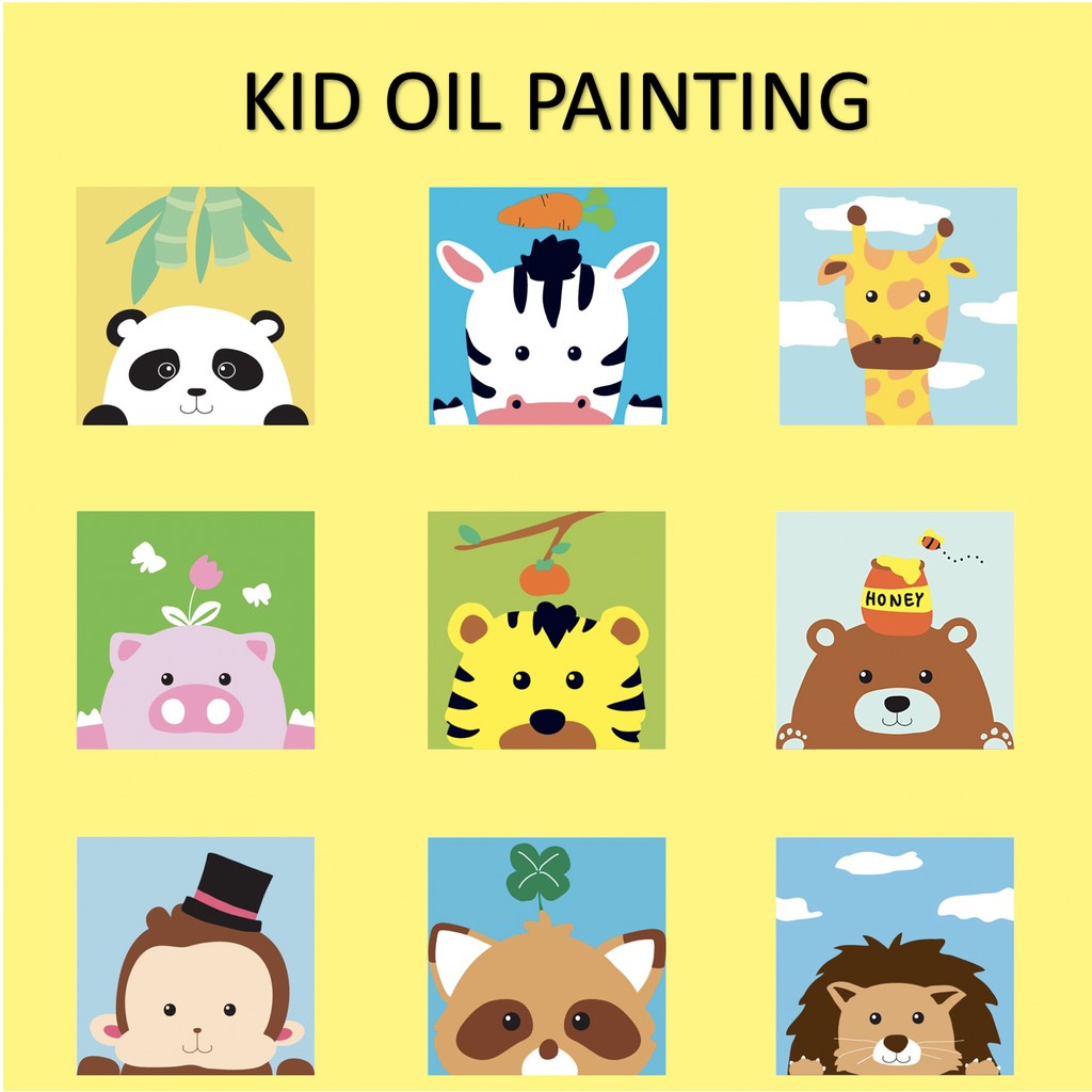 Kids Oil Painting By Number Children Goodie Bag Birthday Party Gift Bags