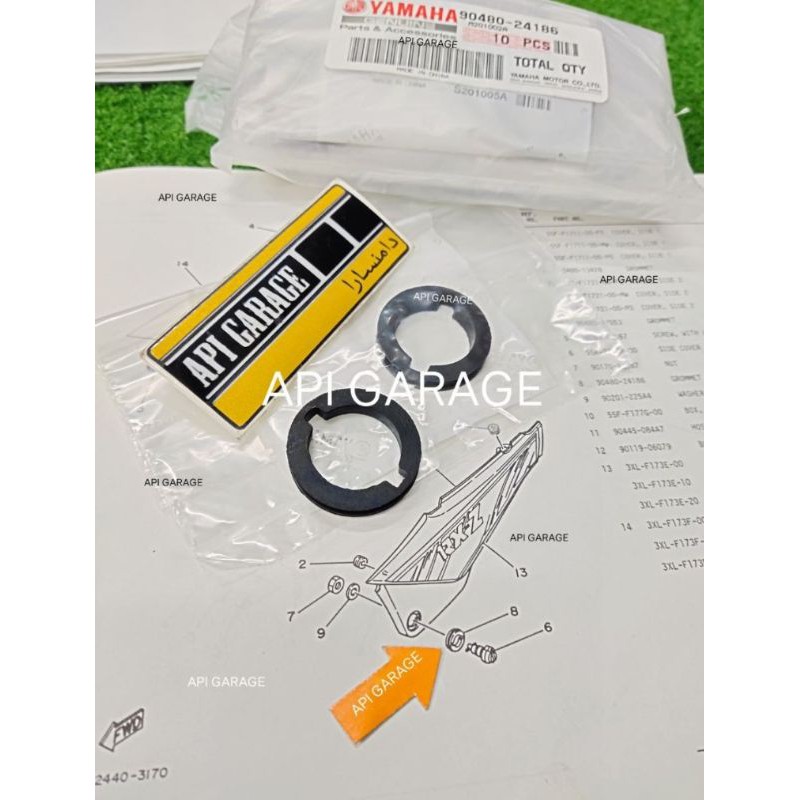 GETAH SIDECOVER KUNCI RXZ MILI | Shopee Singapore