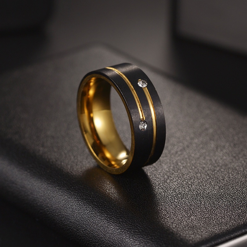 Gold on sale steel ring