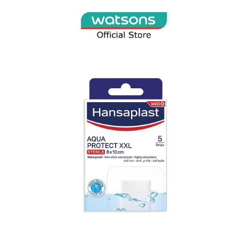 HANSAPLAST Aqua Protect XXL Waterproof Sterile Plasters (Suitable For ...
