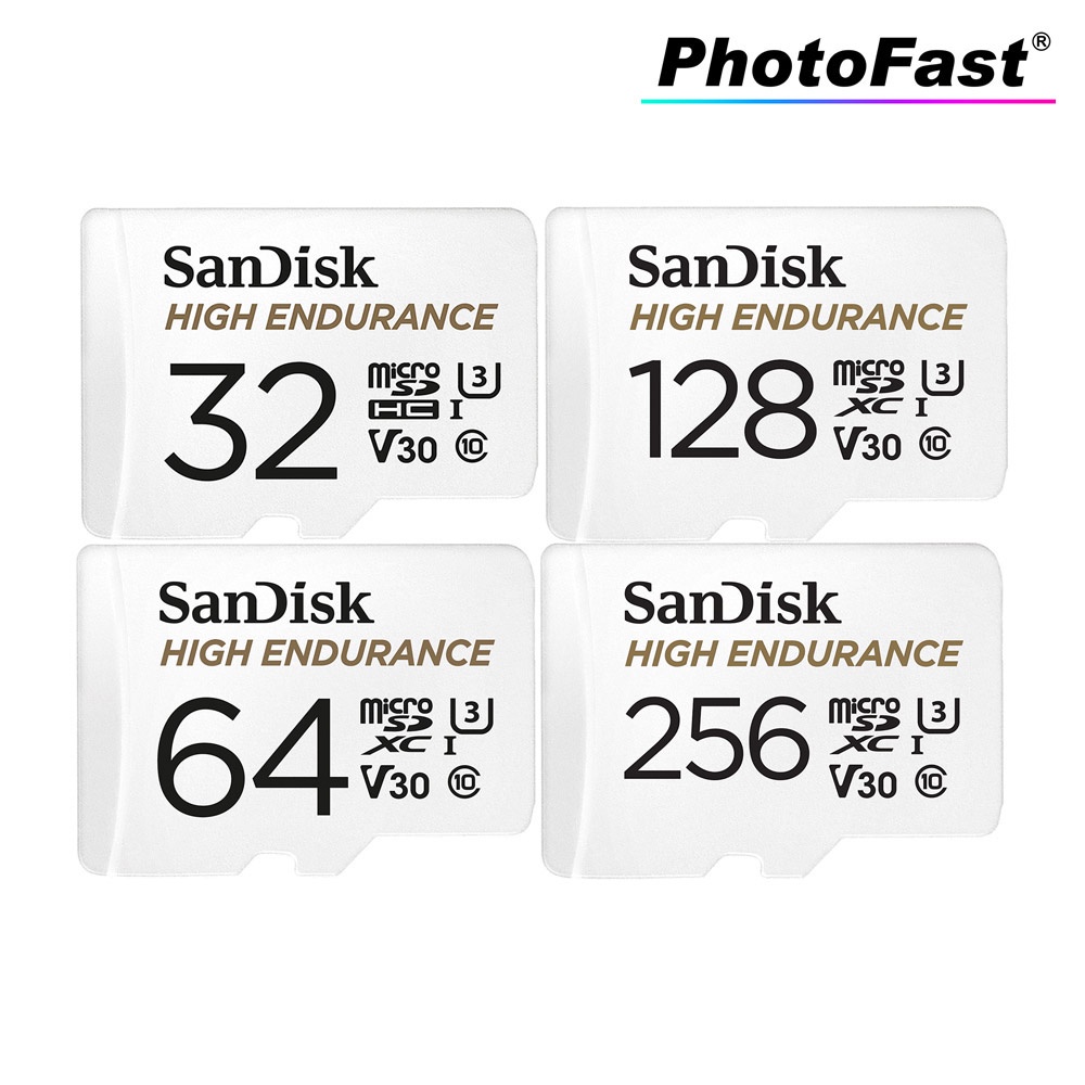 SanDisk High Endurance microSD card with adapter Security Dash Car