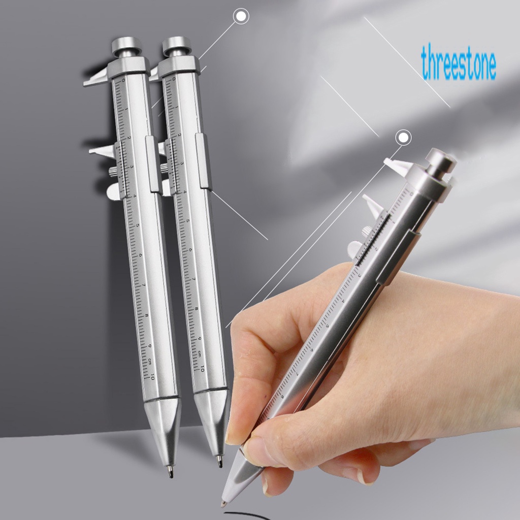 [Jiajia Department Store] H 0-100mm Creative Plastic Vernier Caliper Type Ballpoint Pen Blue/Black Student Customized