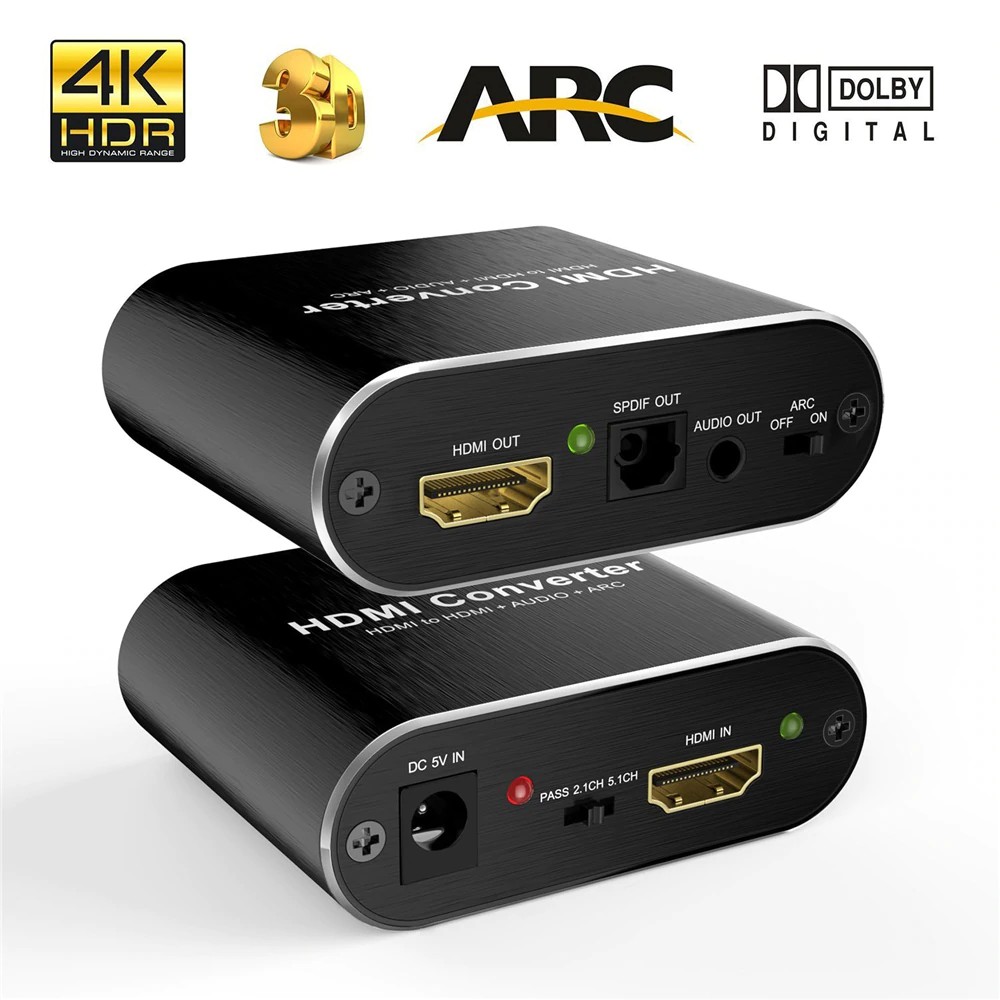 film Misforstå Først HDMI Audio Extractor 5.1 ARC HDMI Audio Extractor Splitter HDMI To Audio  Extractor Optical TOSLINK SPDIF + 3.5mm Stereo | Shopee Singapore