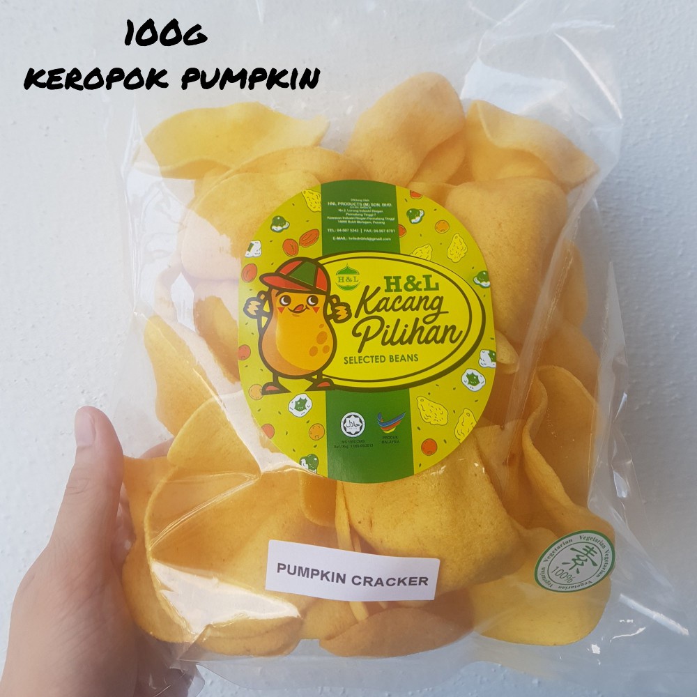 Vegetarian Friendly Pumpkin Cracker Keropok Pumpkin Shopee Singapore 5838