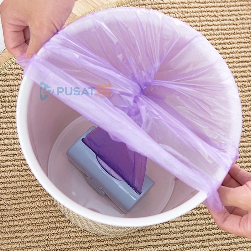 PUSAT17 DISPENSER PLASTIK SAMPAH ROLL TEMPEL / DISPENSER KANTONG SAMPAH ROLL HOLDER PLASTIK SAMPAH TEMPAT PLASTIK ROLL - Gambar 4