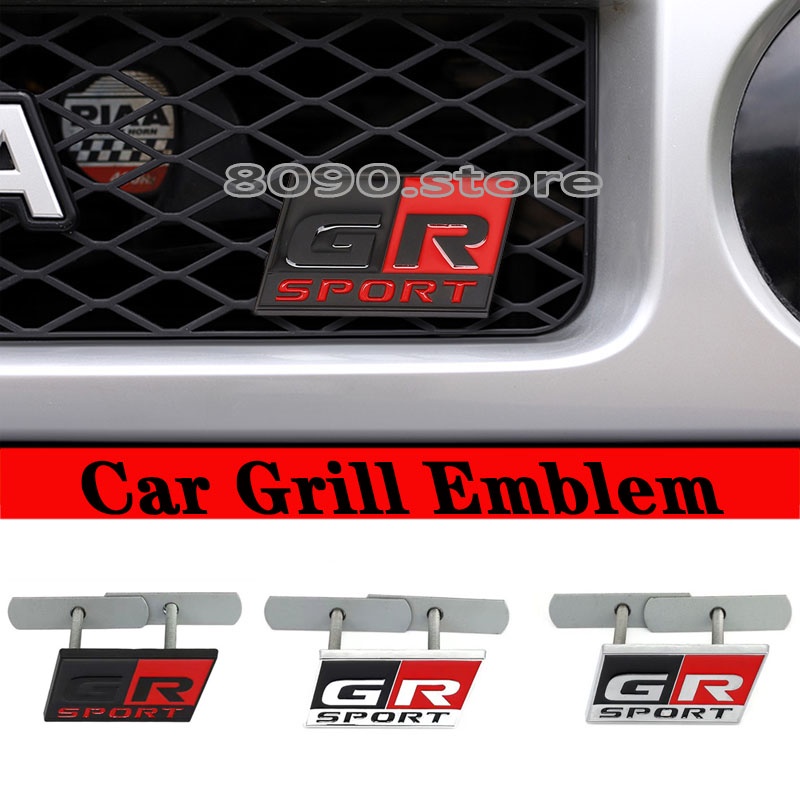 Modified GR GR Sport Car Front Grille Emblem Auto Grille Badge for