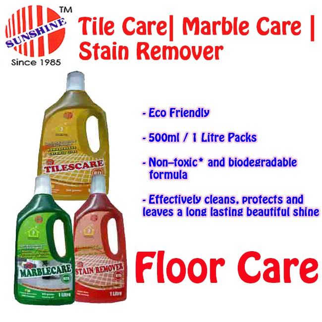 Sunshine Floor Care | D11 - Tiles Care | D15 - Stain Remover | D28 ...