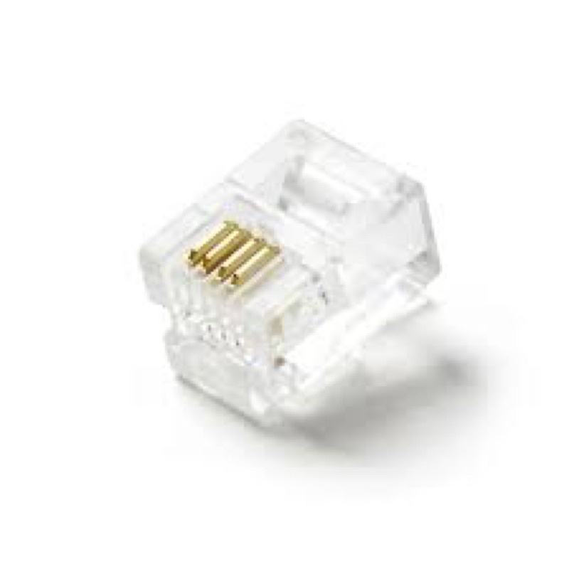 Cat3 RJ11 6P4C Modular Telephone Phone Plug 4Wire Phone Cable
