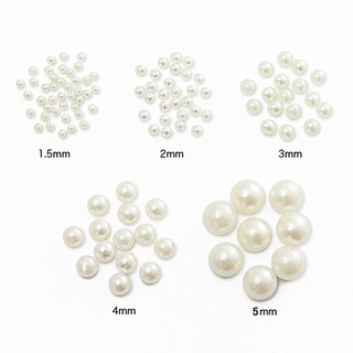 Ivory Faux Fake Pearl Beads for Craft, White Small Sew on Pearl Beads with  Holes for Jewelry Making, 4mm, 6mm, 8mm, 10mm, 12mm
