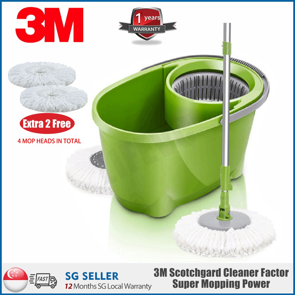 ScotchBrite/Mop/Mop/Scotch Brite/Spin Mop/4 Original 3M Mop Heads In