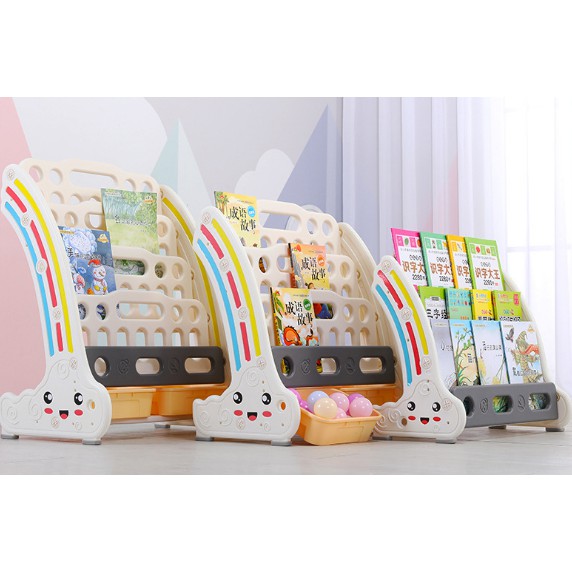 Children Kids 3/4/5 Tiers Layers Rainbow Book Rack / Bookshelf (Length ...
