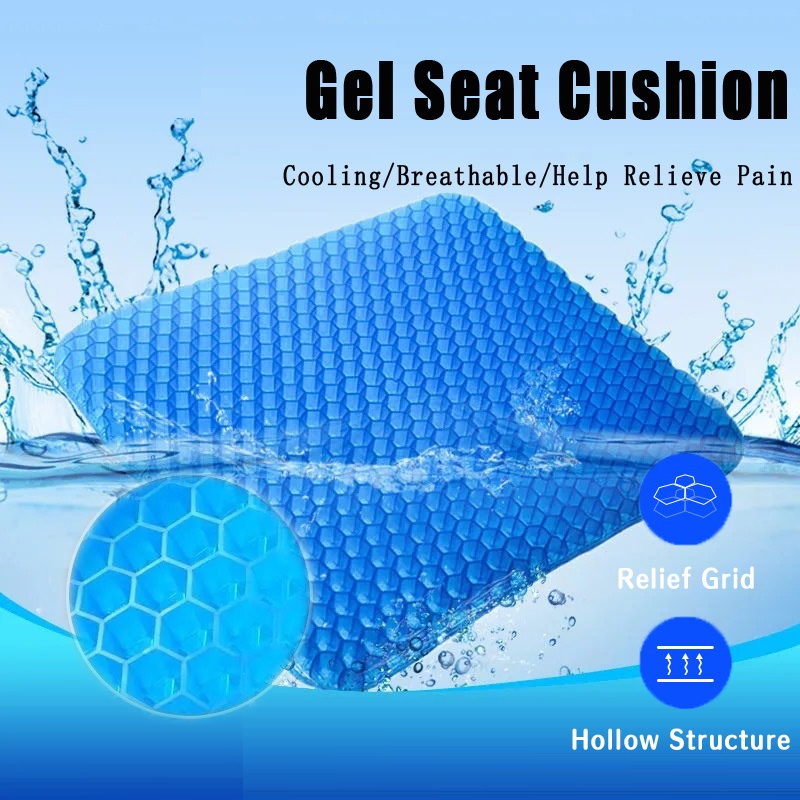 Gel Seat Cushion,1.65inch Double Thick Egg Seat Cushion,Non-Slip