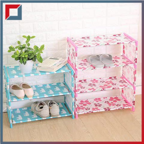 Children's shoe rack girl simple office home shoe cabinet small door ...