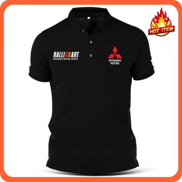 Embroidery Lancer Mitsubishi Ralliart Racing Motorsport Polo T