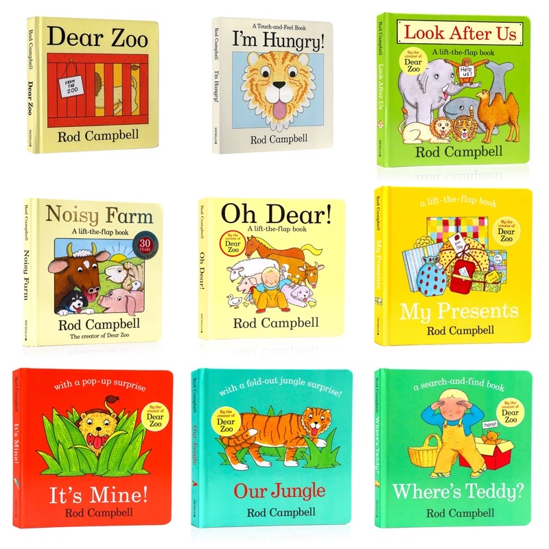 Rod Campbell Lift-The-Flap Books - Dear Zoo, Oh Dear!, My Presents ...