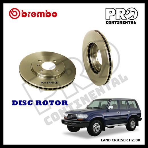 BREMBO TOYOTA LAND CRUISER HZJ80 FRONT DISC ROTOR [1 PAIR (LH+RH ...