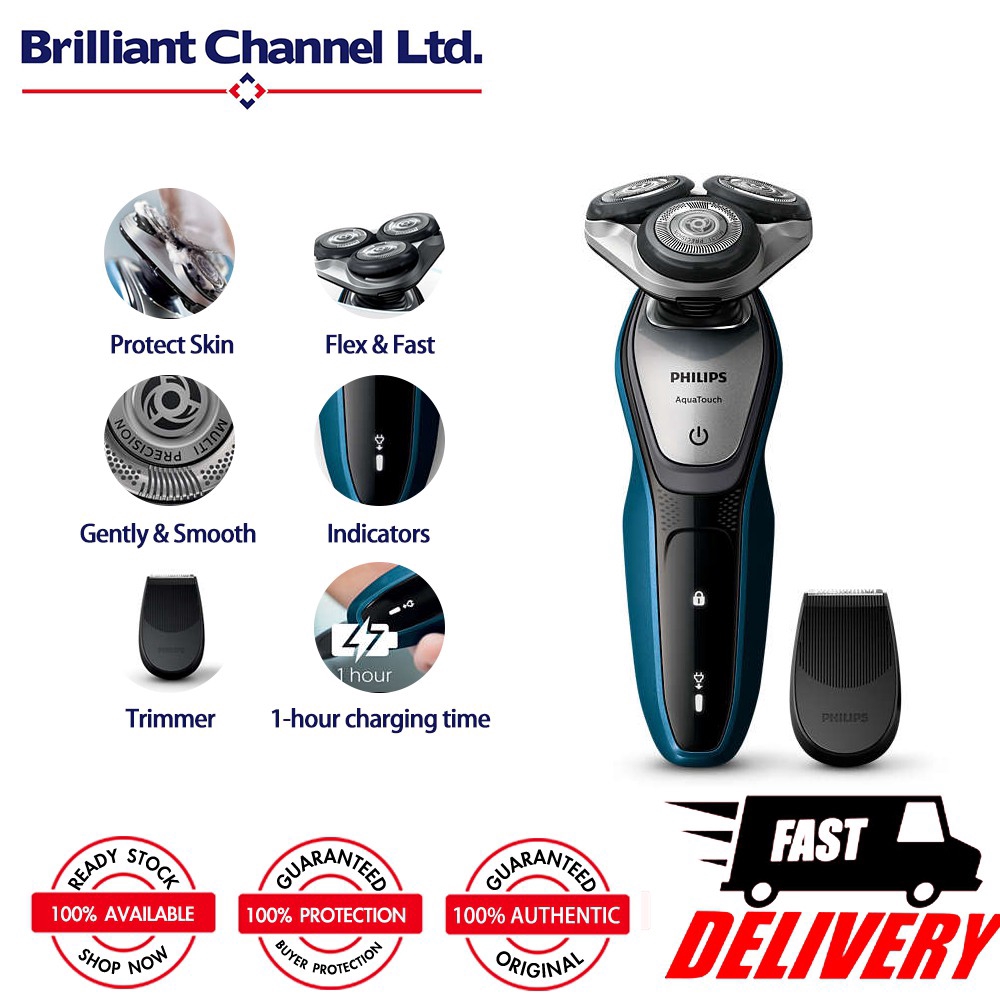 Philips AquaTouch S5420 Wet and dry electric shaver | Shopee Singapore