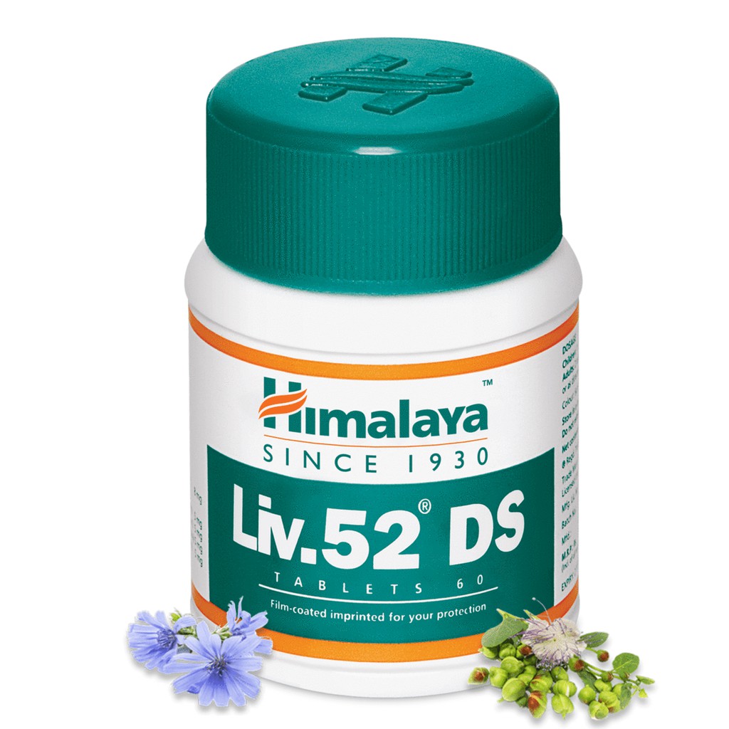 Himalaya Liv.52 DS Tablets, Film-Coated Imprinted For Your Protection ...