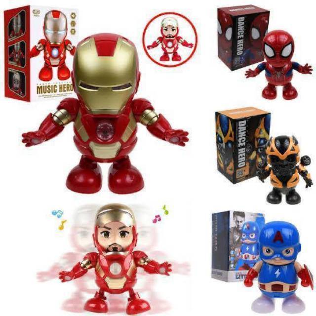 Marvel iron man 2024 dancing light robot