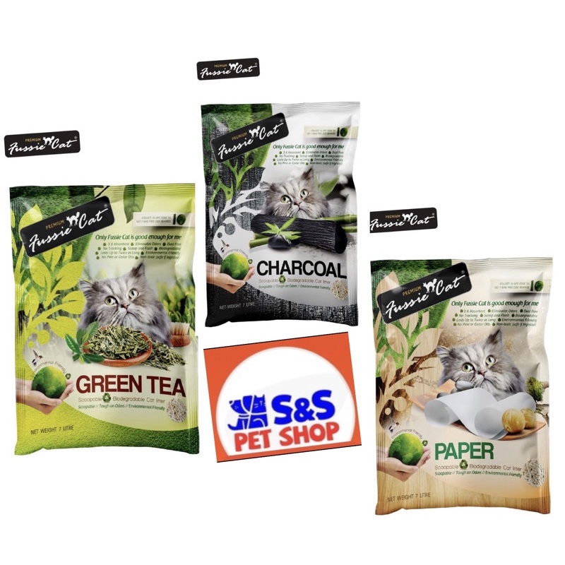 Fussie Cat Paper litter Bundle of 3 7 Shopee Singapore