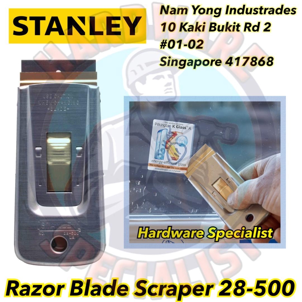 Stanley Razor Blade Scraper 28-500 (Glass Scraper) | Shopee Singapore