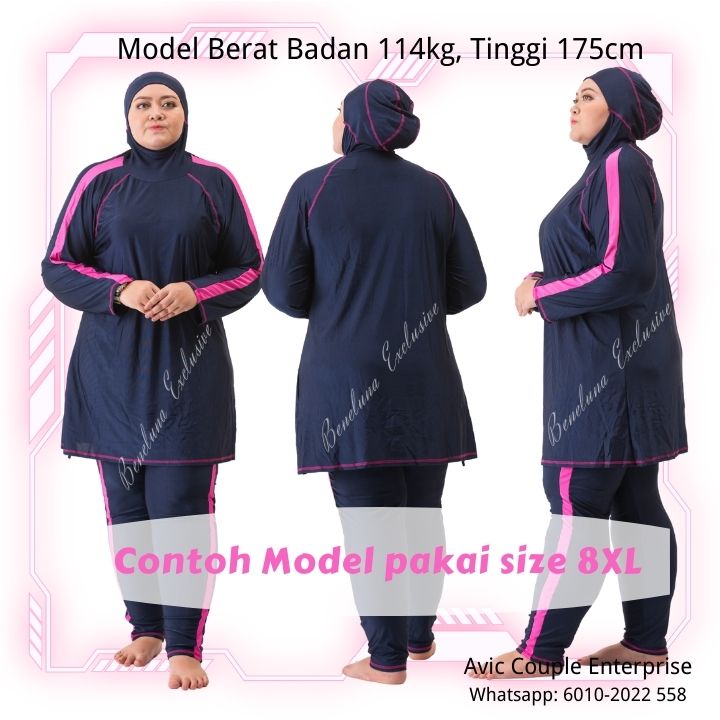 Muslimah swimwear plus size on sale