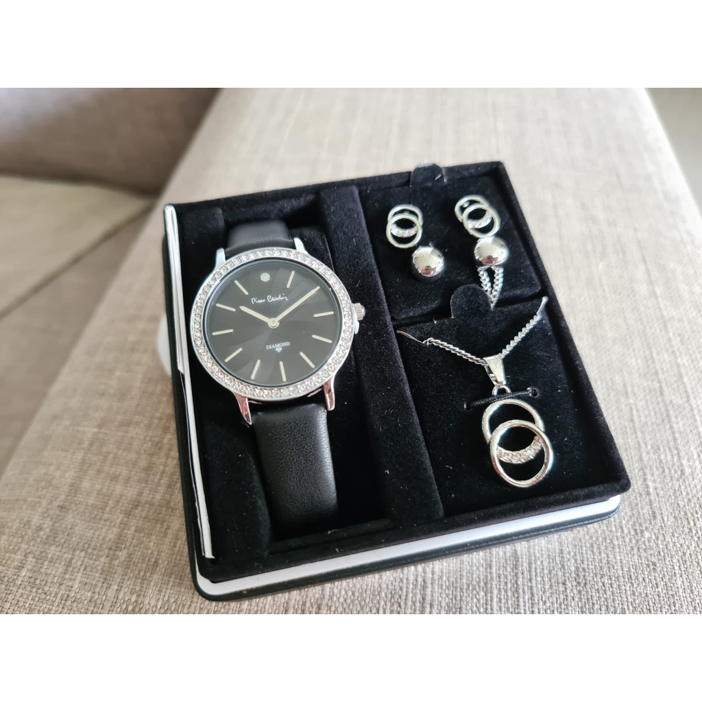 PIERRE CARDIN WATCH JEWELRY SET 2023 DIAMOND COLLECTION SEALED UNITS Shopee Singapore