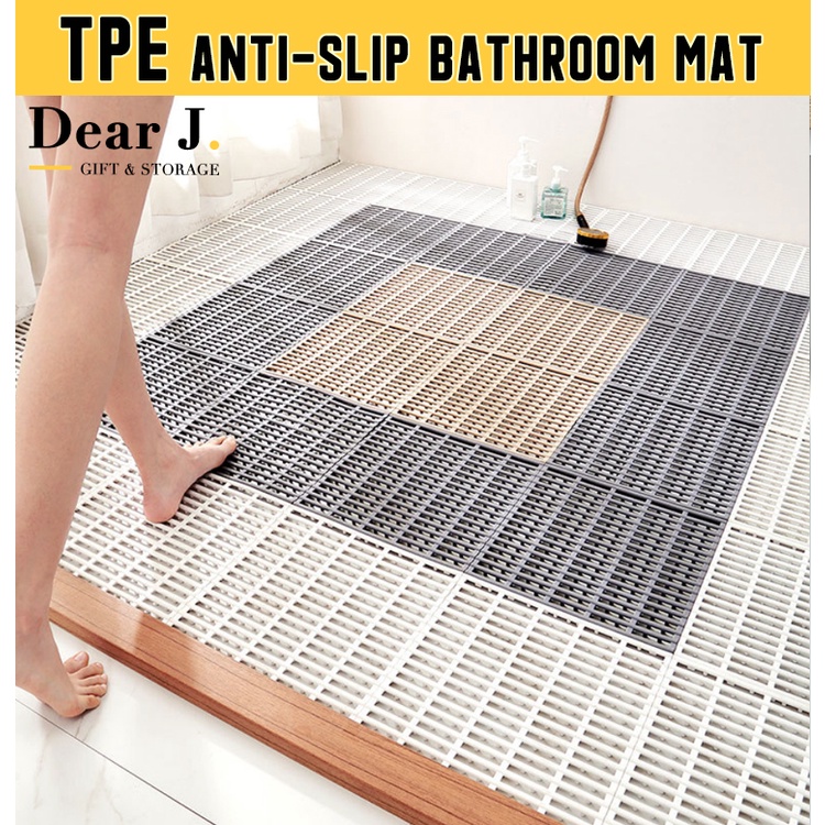 (SG Seller) TPE Anti-Slip Bathroom Mat DIY 30x30cm [Dear J] | Shopee Singapore