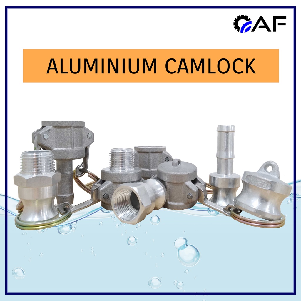 Aluminum Camlock 1/2” to 1 1/2” Type A to DP Coupling Fitting BSP