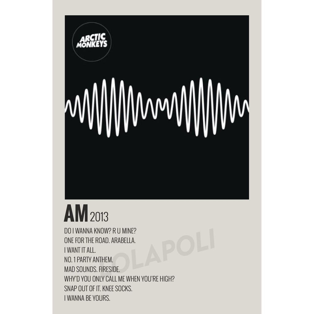 Am - Arctic Monkeys Album Poster Cover