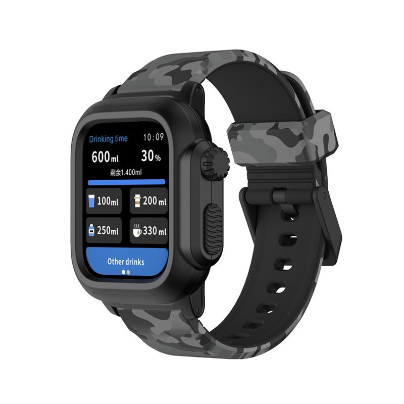 Waterproof Case I Watch Series 44mm Bands Soft Silicone Waterproof