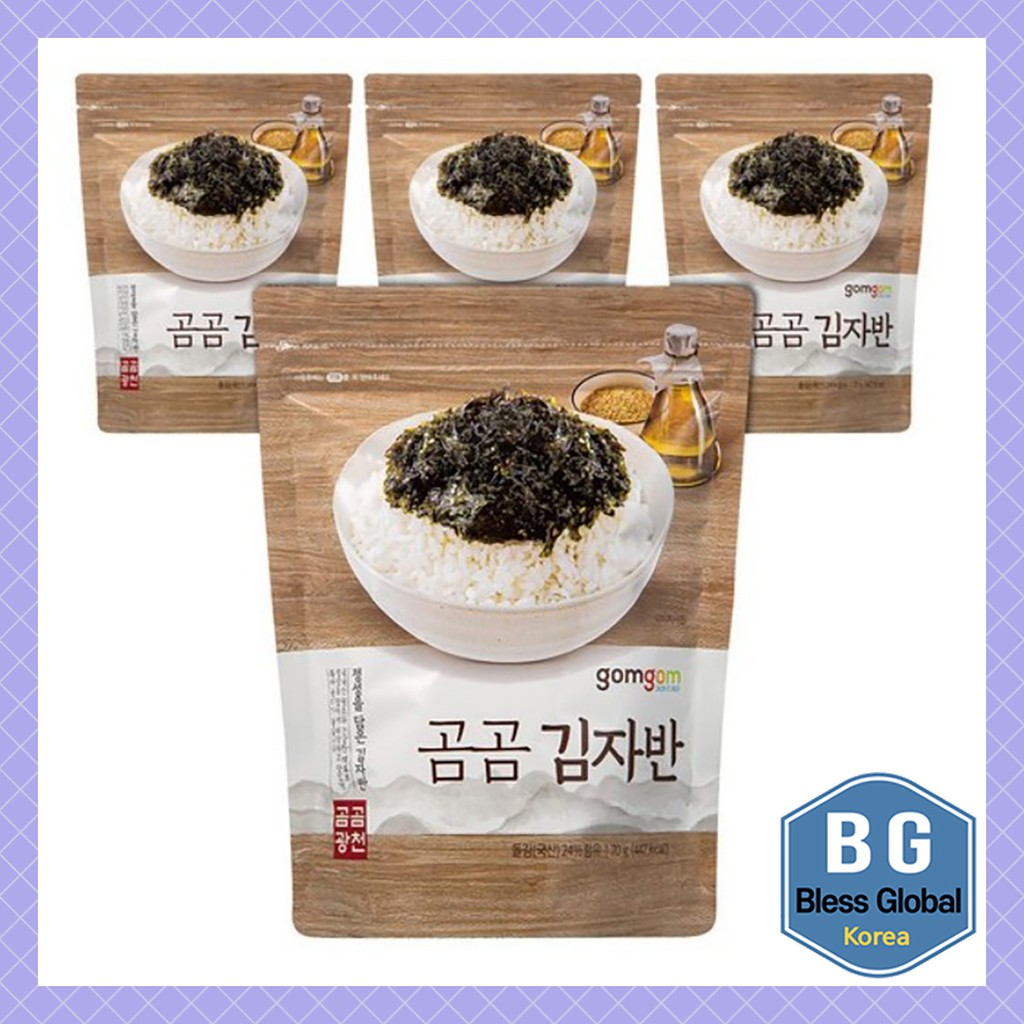 Seaweed Flakes Gomgom Korean Laver Flakes 70g X 4 Packs Shopee Singapore