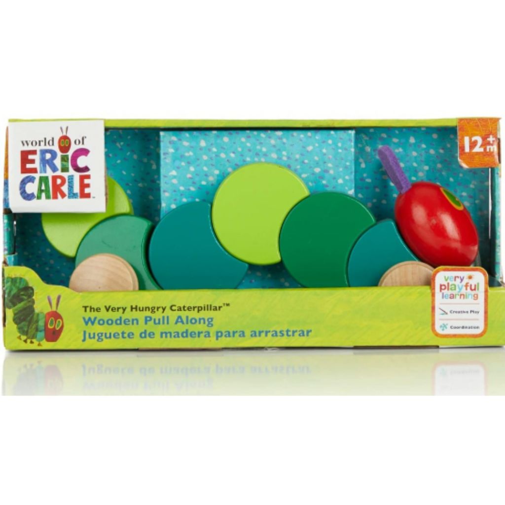World of Eric Carle, The Very Hungry Caterpillar Wood Pull Toy | Shopee ...