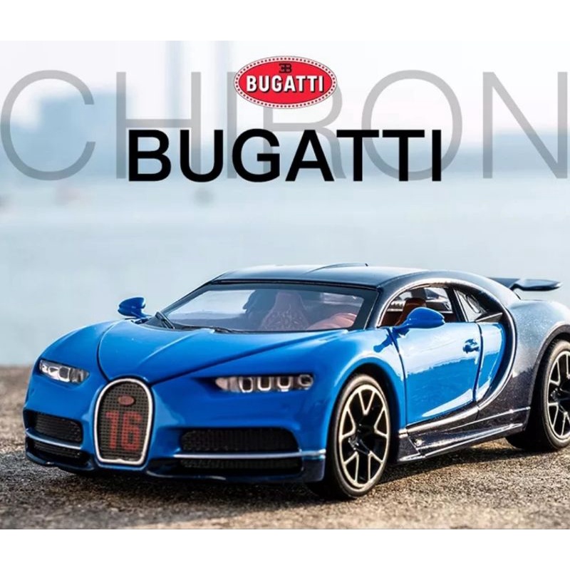Diecast Sport Car Bugatti Chiron Miniature Car Mobilan Display 1 32 Shopee Singapore