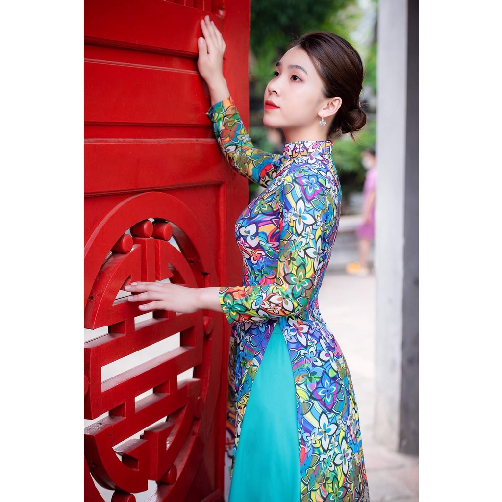 3d Printed Ao Dai With Special Motifs, Super Luxurious, Ao Dai, Brocade ...