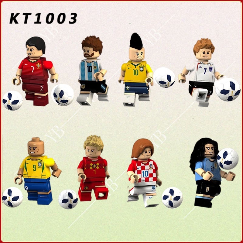 Building Blocks Toys Soccer Figures Toys World Cup Figure Models ...