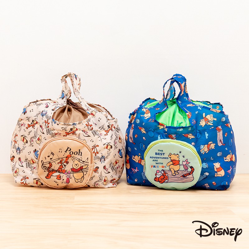Disney |Pooh Large-Capacity Drawstring Storage Shopping Bag Pooh Piglet ...